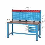 3140 – 5 ÇEKMECELİ ASKI PANOLU RAFSIZ ÇALIŞMA TEZGAHI