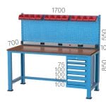3135 – 3 ÇEKMECELİ ASKI PANOLU RAFSIZ ÇALIŞMA TEZGAHI