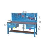 3210 – WORKBENCH WITH LOWER SHELF AND PEGBOARD