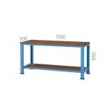 3186 – WORKBENCH WITH 6 DRAWERS LOWER SHELF AND TOOL PANEL