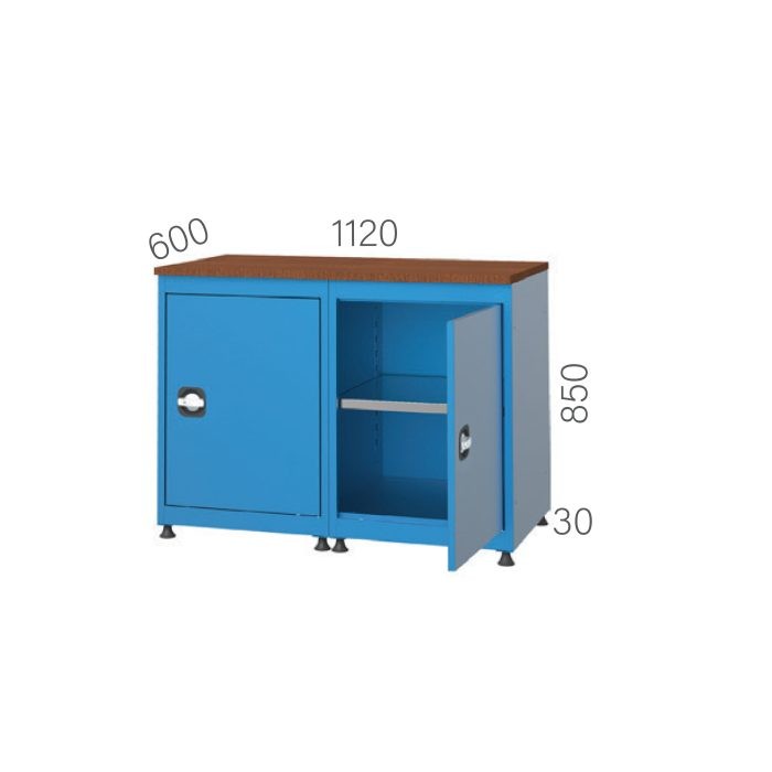 3591 – WORKBENCH 2 CABINETS