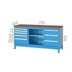 3540 – WORKBENCH WITH 3 DRAWERS AND 3 CUPBOARD