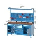 3605 – 3 DOLAPLI, 8 ÇEKMECELİ 2 RAFLI ÇALIŞMA TEZGAHI