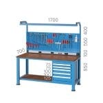 3650 – ASKI PANOLU 5 ÇEKMECELİ ÇALIŞMA TEZGAHI