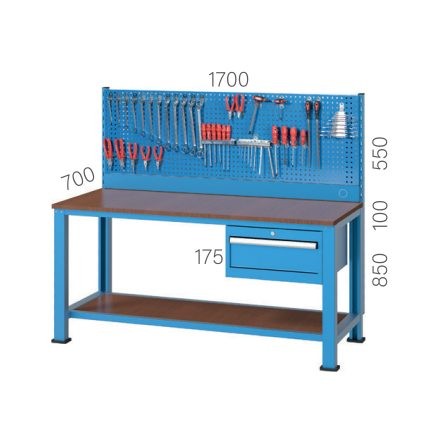 3755 – WORKBENCH 1 DRAWER and PEGBOARD