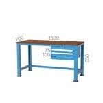 3783 – 2 ÇEKMECELİ, ASKI PANOLU ORTA TİP ÇALIŞMA TEZGAHI