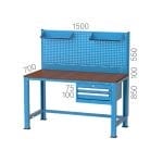 3782 – 2 ÇEKMECELİ ORTA TİP ÇALIŞMA TEZGAHI