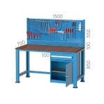 3784 – 3 ÇEKMECELİ, ASKI PANOLU ORTA TİP ÇALIŞMA TEZGAHI