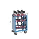 2150 – CNC TOOL CABINET WITH 5 PULL-OUT SHELVES