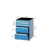 2620 – CNC CART WITH PEGBOARD 4 DRAWERS AND 1 CNC STORAGE DRAWER INCLUDING 12 MORSE HOLDERS