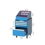 2755 – DESKTOP CNC STAND WITH 16 CNC MORSE HOLDERS