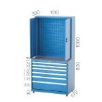 6073 – ASKI PANOLU, RAFLI VE KAPAKLI ENDÜSTRİYEL DOLAP