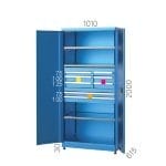 6115 – 6 ÇEKMECELİ, 4 RAFLI KAPILI DOLAP