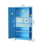 6190 – 4 ÇEKMECELİ VE İÇİ ASKI SACLI MALZEME DOLABI