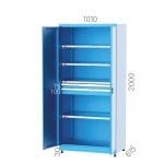 6211 – INDUSTRIAL CABINET WITH 5 HEIGHT ADJUSTABLE  SHELVES