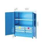 6321 – 6 ÇEKMECELİ, TEK RAFLI, KAPILI DOLAP