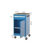 7083 – INDUSTRIAL CABINET WITH DRAWER AND CUPBOARD