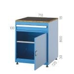 6720 – SINGLE DRAWER CABINET WITH CUPBOARD AND PEGBOARD