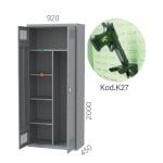 7680 – GUN CABINET WITH 1 DRAWER AND 5 COMPARTMENTS