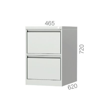 6172 – FILING CABINET WITH 2 FOLDER HANGING DRAWERS (465X620X720MMH)