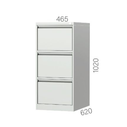 6173 – FILING CABINET WITH 3 FOLDER HANGING DRAWERS (465X620X1020MMH)