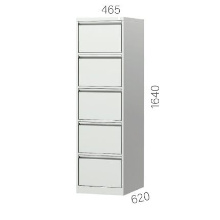 6175 – FILING CABINET WITH 5 FOLDER HANGING DRAWERS (465X620X1640MMH)
