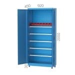 6235 – MATERIAL CABINET WITH 4 HEIGHT ADJUSTABLE SHELVES