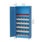 7445 – 2 DRAWER, SUPERVISOR CABINET WITH HANGING PANEL COMPUTER WORKSTATION