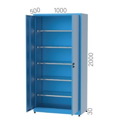 6325 – MATERIAL STORAGE CABINET WITH 5 HEIGH ADJUSTABLE SHELVES (1000X500X2000MMH)
