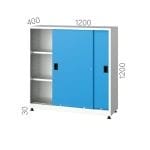 6530 – MATERIAL CABINET WITH SLIDING DOOR AND 6 HEIGHT ADJUSTABLE  SHELVES