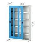 6525 – MATERIAL CABINET WITH SLIDING DOOR AND 2 HEIGHT ADJUSTABLE SHELVES