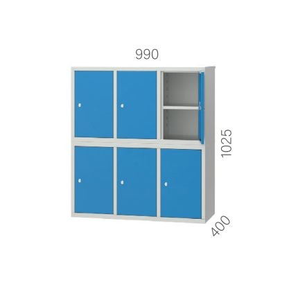 6061 – SHOE CABINET 6 DOORS