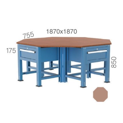 3835 – 4 ÇEKMECELİ SEKİZGEN ÇALIŞMA TEZGAHI